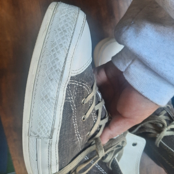 Converse Chuck Taylor All Star Premium Denim Leather Hi Top Sneakers - Picture 15 of 17